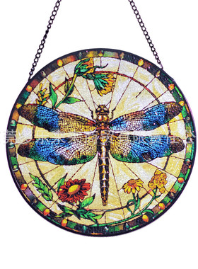 彩绘浮雕挂饰，20cm新款复古热销玻璃挂件玻璃立线艺术装饰