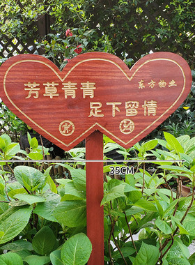 t9j5批发花园花草植物标牌木质插地指示标识牌菜地菜园幼儿园种植