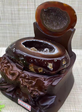 高档天然紫水晶聚宝盆紫晶洞玛瑙紫水晶洞聚宝盆聚宝盆摆件