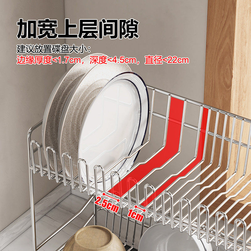 304不锈钢厨房碗碟架沥水架台面置物架晾碗架水池碗筷碗盘收纳架,淘宝优惠券,粉丝福利购,淘宝优惠卷