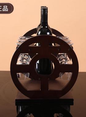 酒神牌新博古酒架红酒实木酒架欧式酒架欧式葡萄酒创意木质红酒架