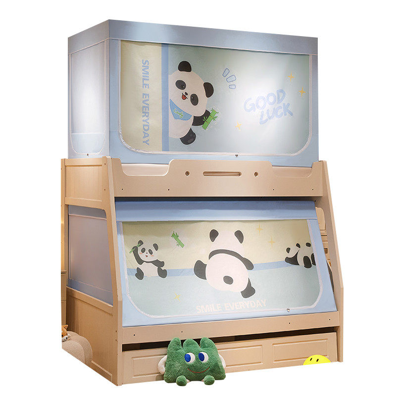 子母床蚊帐用防摔儿童遮光床帘一体式上下床上下铺专用梯形帐篷,淘宝优惠券,粉丝福利购,淘宝优惠卷