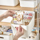 Debris storage basket desktop storage box with lid kitchen cabinet organization storage box bathroom plastic storage basket