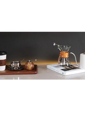 样板间厨房咖啡系列层架组合咖啡装饰品咖啡豆储物罐瓶装摆件道具