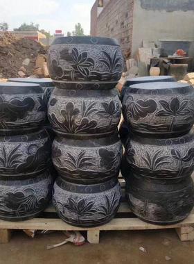 热销墩空心石墩古建筑亭柱子底座石头仿古柱基石多规格按需做柱顶