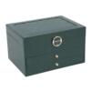 Three-layer lockable jewelry storage ring box, large-capacity jewelry box, multi-compartment storage, home organization box storage