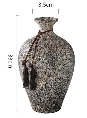 现代简约餐桌客厅台面高插花摆件复古水培花瓶仿真花插花创意花盆