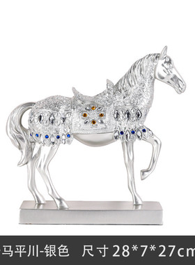 复古骑士摆件工艺品装饰品铠甲武士马创意办公室桌面客厅书房摆设