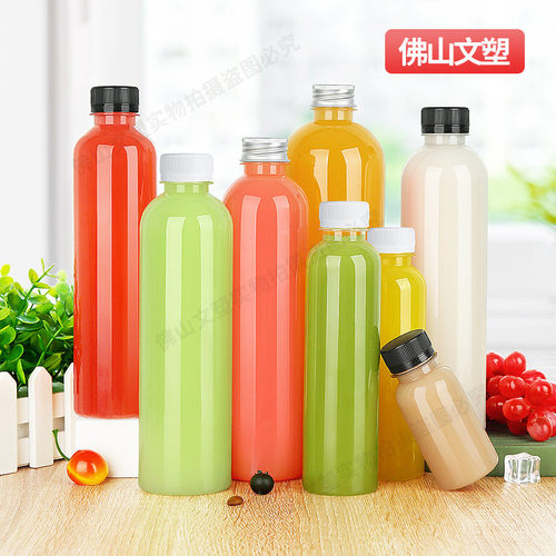 250ml一次性瓶子pet塑料带盖果汁牛奶茶酵素酸梅汤空打包饮料瓶子 - 图1