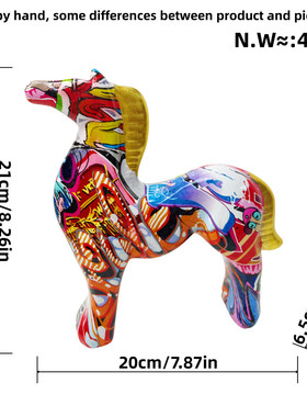 新品现货客厅象马动物简约树脂工艺品摆件北欧抽酒柜装饰批发