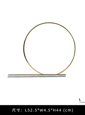 现代简约几何网格折叠镂空屏风摆件北欧金属托盘线条北欧软装饰品