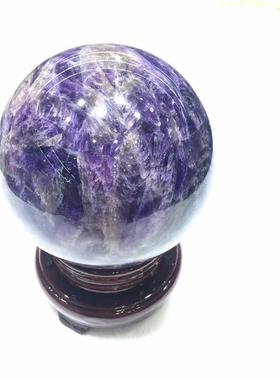 热销梦幻紫水晶球摆件批发紫水晶水晶球批发