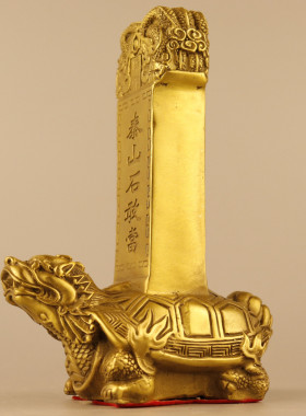 杨铜石敢当铜记铜龙龟石敢当铜摆件厂家批发铜泰山石敢当