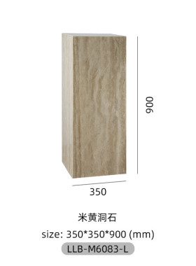 kbq1中古大理石石柱子风洞底座雕塑摆件台落地玄关装饰展台岛台