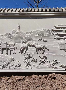 大型广场人物浮雕制作汉白玉浮雕校园文化墙装饰庭院影壁墙壁照