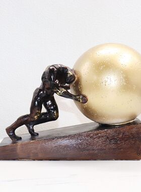 北欧轻奢树脂工艺品希腊神话创意摆件家居客厅抽象艺术人物装饰品