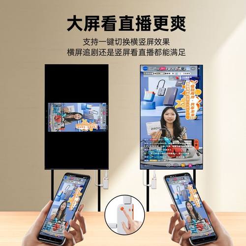 hdmi无线投屏器点对点手机电脑连电视显示器投影仪4K高清同屏器 - 图0