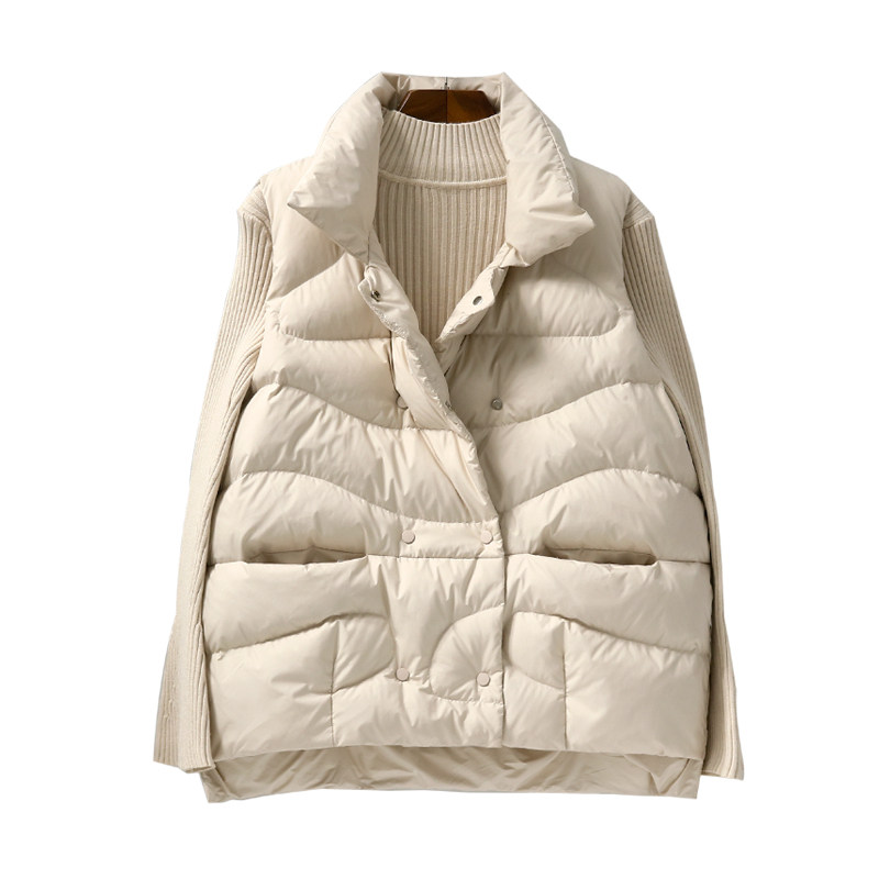 羽绒马甲女短款2024秋冬新款韩版轻薄宽松马夹羽绒服背心坎肩外套,淘宝优惠券,粉丝福利购,淘宝优惠卷