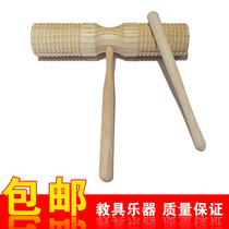 Surf instrument Orff instrument Double loud drum quality log percussion instrument Gaigou High and low bar Popularity