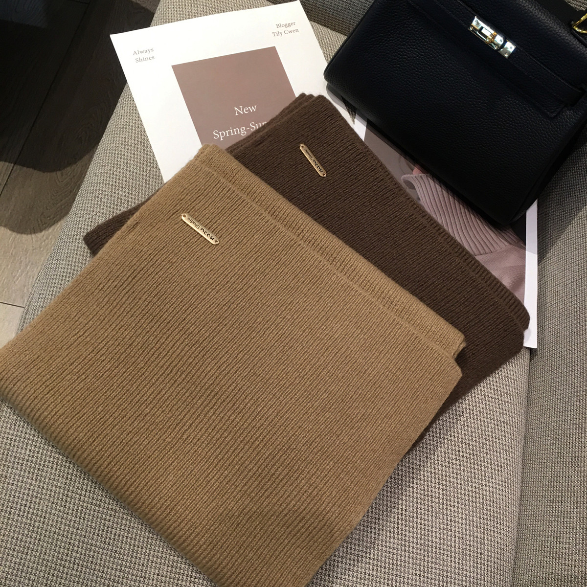 韩系美拉德色百搭WOOL100%纯羊毛围巾女加长披肩情侣纯色羊绒围脖,淘宝优惠券,粉丝福利购,淘宝优惠卷