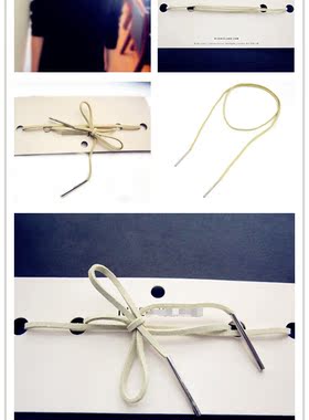 choker短项链皮绳简约大气女复古