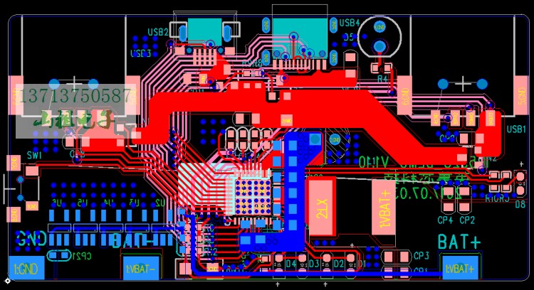 充电宝PCB板订制移动电源订制双向2.03.0快充PCBA充电板方案定制