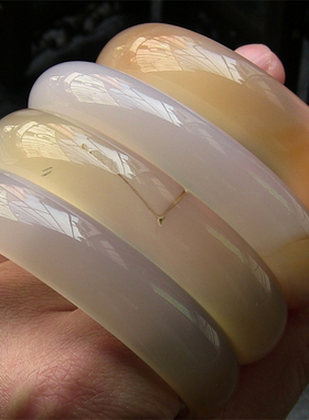 天然巴西玛瑙手镯水润玉髓