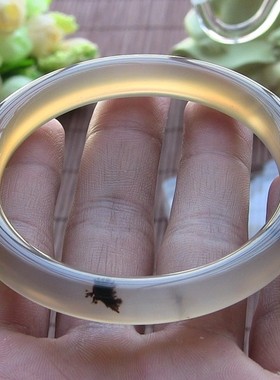 天然巴西复古风强荧光玛瑙手镯