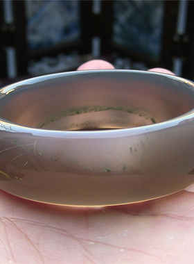 天然巴西加宽加厚色玉髓玛瑙手镯