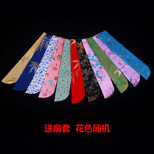 中国风折叠扇子汉服随身女式古风折扇洒金扇面丝绸竹扇镂空日式小 - 图2