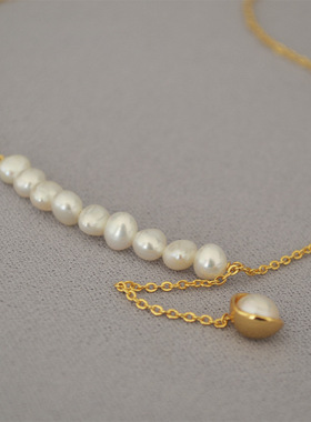 韩版创意不规则淡水巴洛克珍珠女