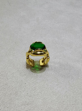 欧美简约18k镀金高级质感指环女