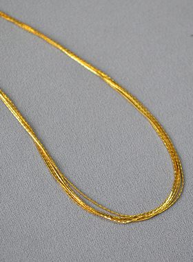 闪亮项链极细小众时尚简约锁骨链