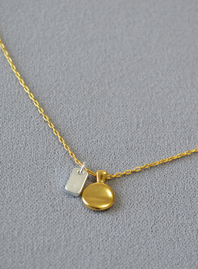 法式锁骨链小众简约时尚复古吊坠