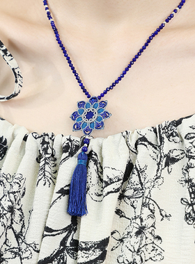 栖石原创中级编绳教程青莲编绳项链饰品手工编绳首饰