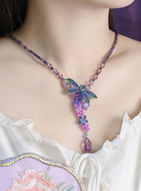 栖石原创中级编绳教程蜓栖项链饰品手工编绳首饰