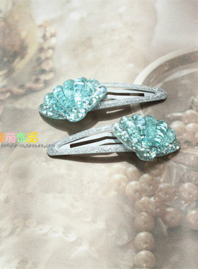 公主风海星贝壳亮片滴油头饰品