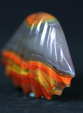 北票战国红镶嵌贝壳挂件吊坠项坠