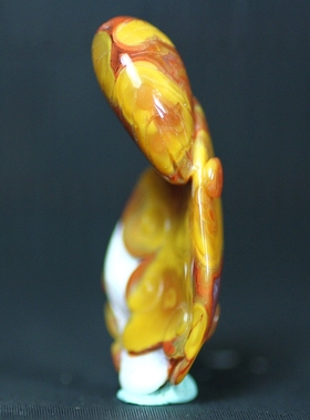 北票战国红贝壳如意挂件吊坠项坠