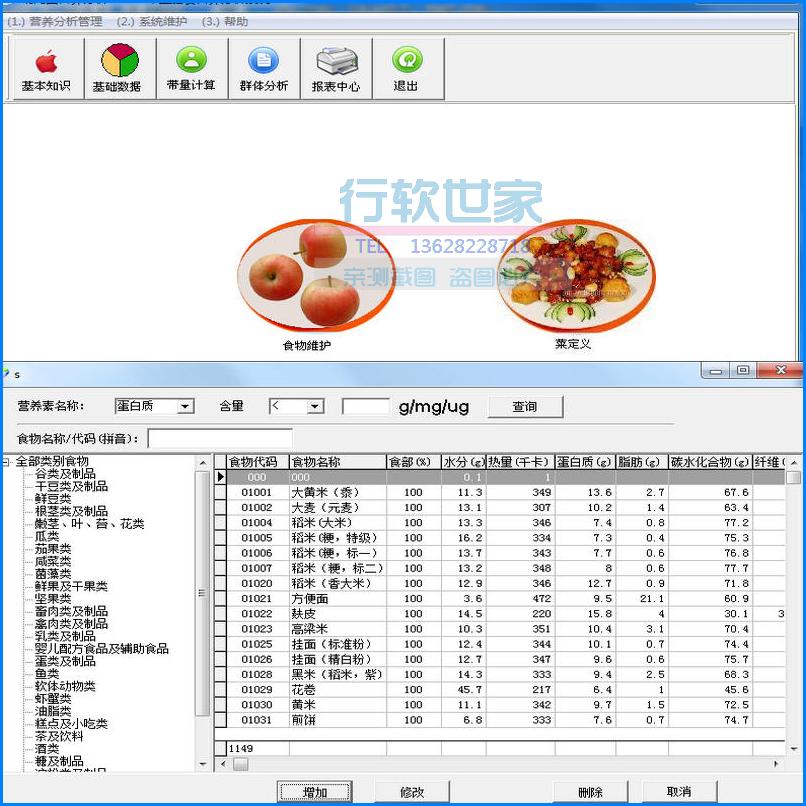 幼儿园带量膳食营养分析系统 带量配餐膳食计算一周一日分析评估 - 图2