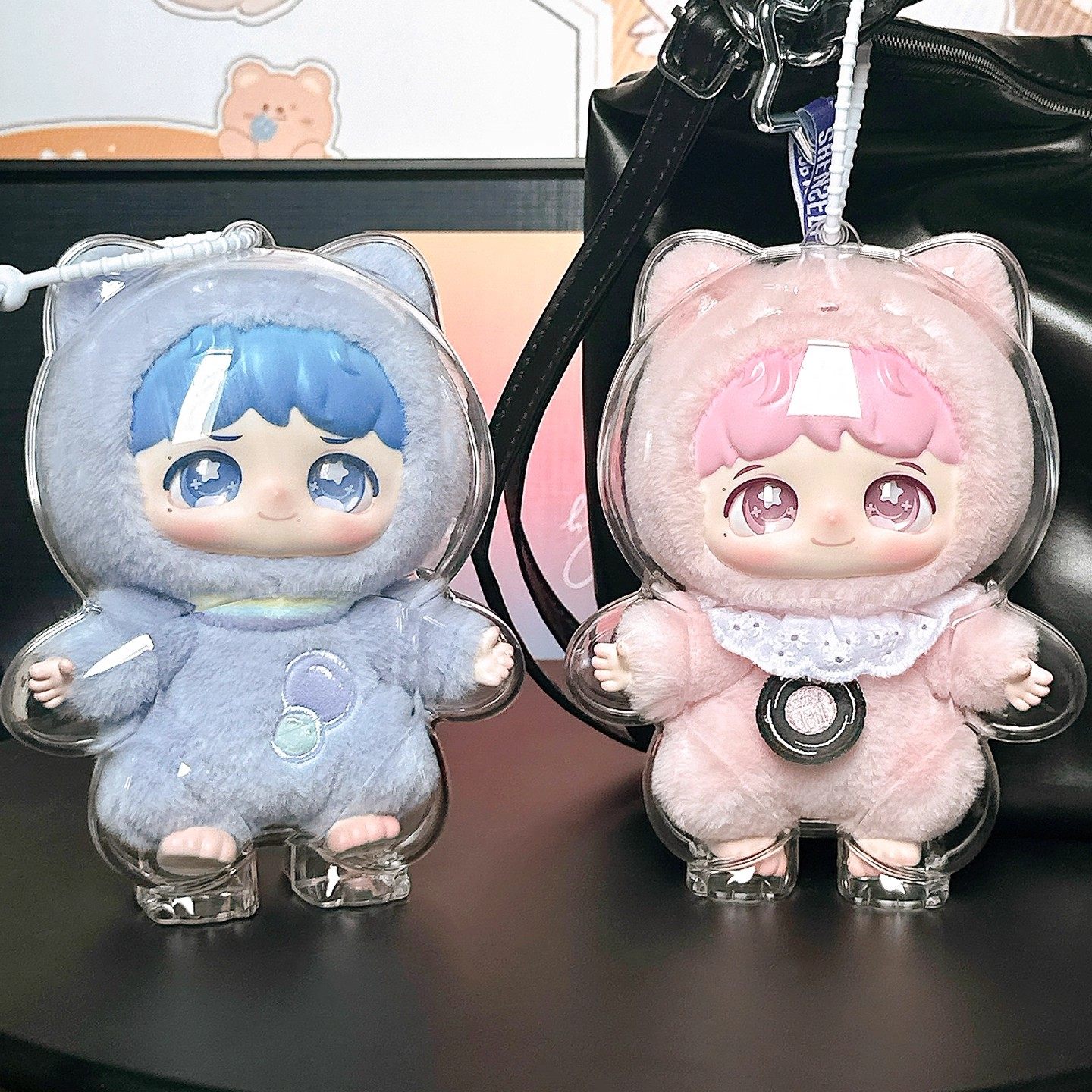 反深代词保护壳套周深泡泡玛特联名盲盒手办透明保护罩收纳防尘罩,淘宝优惠券,粉丝福利购,淘宝优惠卷