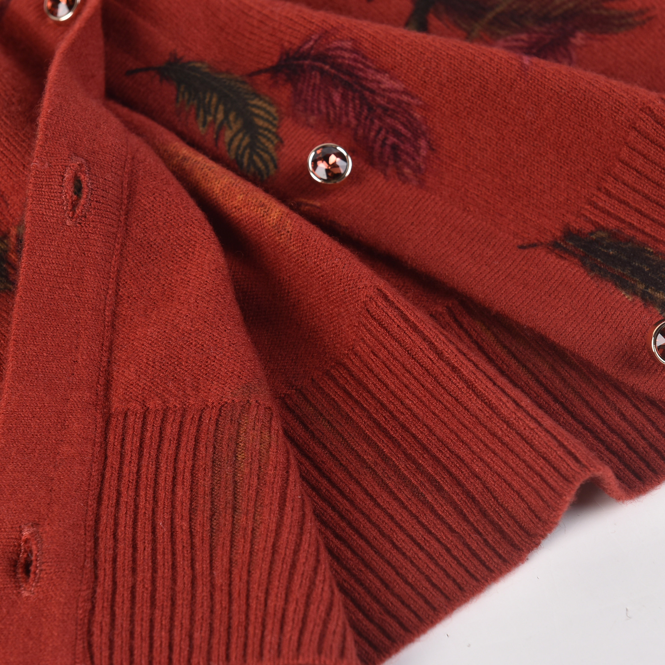 100纯羊毛开衫女圆领妈妈毛衣中老年人秋冬外套宽松大码针织上衣,淘宝优惠券,粉丝福利购,淘宝优惠卷