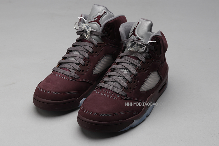 牛哄哄 Air Jordan 5 Burgundy AJ5勃艮第红中帮篮球鞋DZ4131-600 - 图1