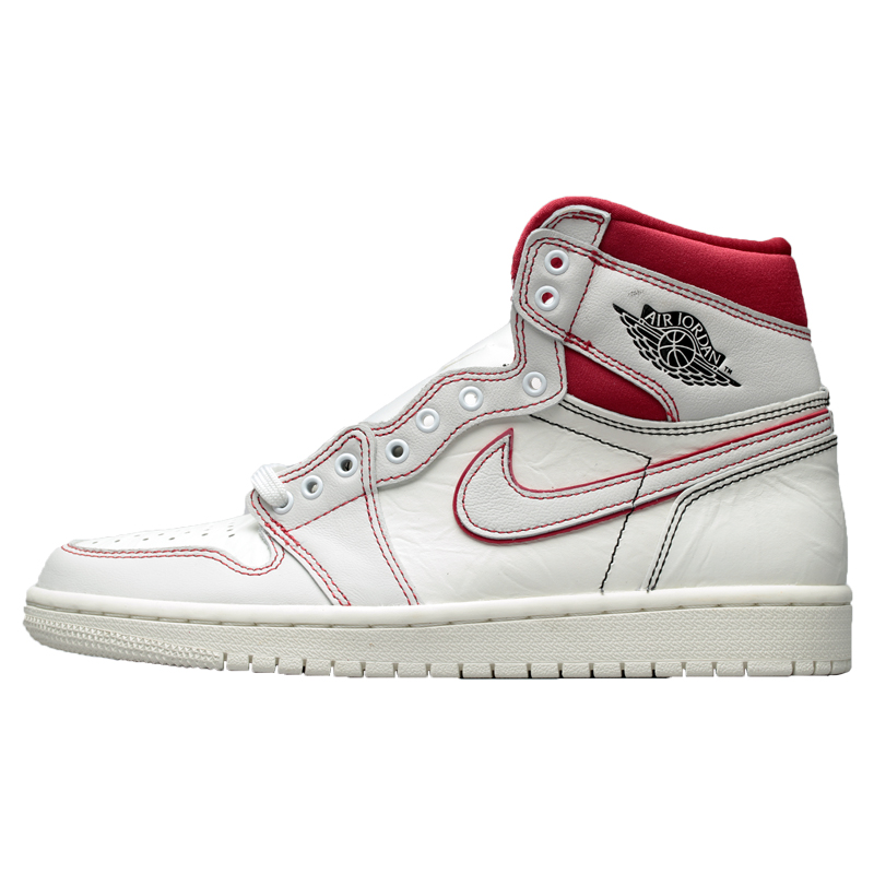 牛哄哄 Air Jordan 1 OG AJ1白红手稿兔八哥篮球鞋 555088-160-图3