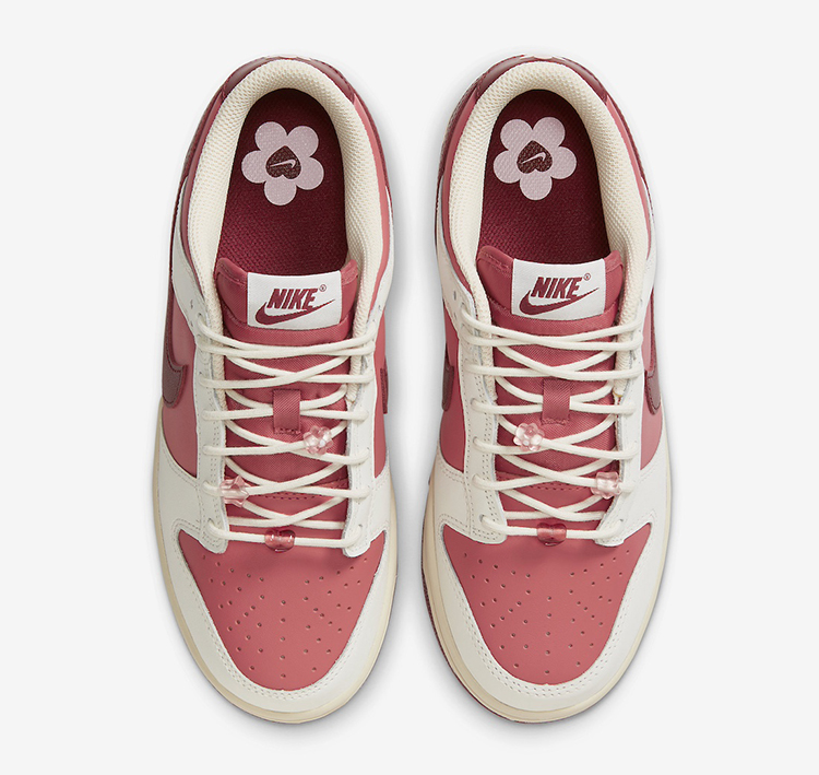 牛哄哄 Nike Dunk Low Valentine's Day 红白女子板鞋 HF0736-161 - 图2