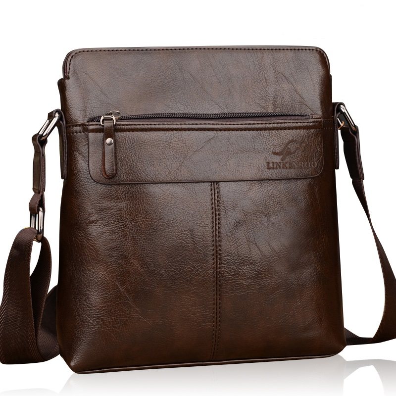 林肯袋鼠男士包包单肩软皮斜挎包 袋鼠箱包皮具店男士包袋
