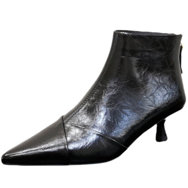 尖头洋气时髦瘦瘦靴女2025秋冬新款法式气质百搭时装靴细跟小短靴,淘宝优惠券,粉丝福利购,淘宝优惠卷