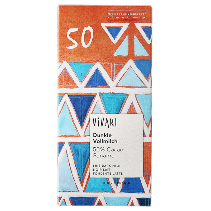 德国进口零食品 薇梵妮 Vivani 50%可可 海盐牛奶焦糖 巧克力 80g - 图3