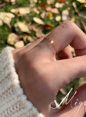 俩个包邮手工14k包金ins纤细软链