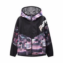 361 Degrees Men And Womens Clothing Spring Retro Sport Coats Graffiti with cap Single Wind Cloister 562019651552019651